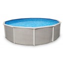 Blue Wave Belize 33' Round 52" Steel Pool Kit - With 6" Toprails (NB2531) 