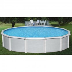 Blue Wave Samoan 33' Round 52" Deep Steel Pool Kit with 8" Toprail (NB1647)