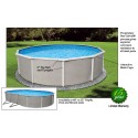 Blue Wave Belize 33' Round 52" Steel Pool Kit - With 6" Toprails (NB2531) 