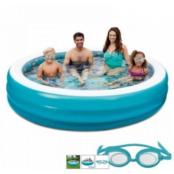 Blue Wave 3D Inflatable 7.5-ft Round Family Pool (NT5058)