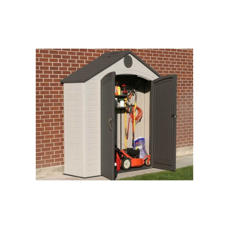 lifetime 8x2.5 ft plastic storage shed kit 6413