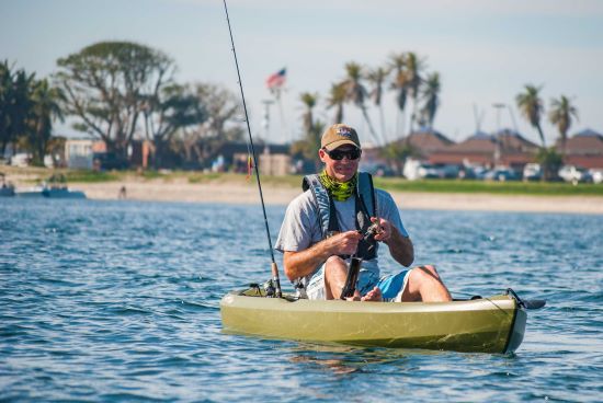 Lifetime Tamarack Angler 10 ft Fishing Kayak w/ Paddle - Olive Green (90818)