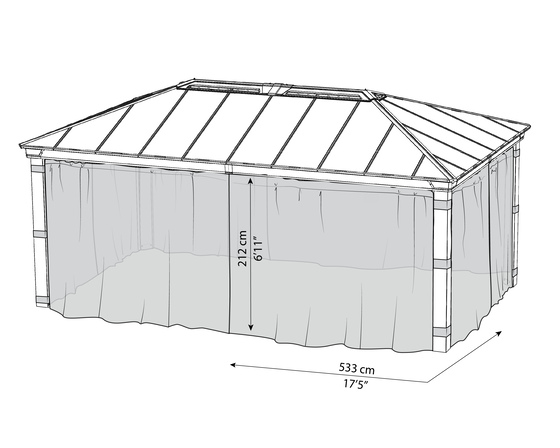palram-canopia-dallas-14x20-Netting-set-4piece-hg2016-measurements