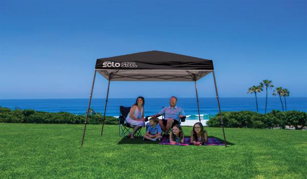 Quik Shade 9x9 Solo Steel 50 Canopy Kit - Black (167558DS) This canopy is the best companion you can bring for your family picnic.  