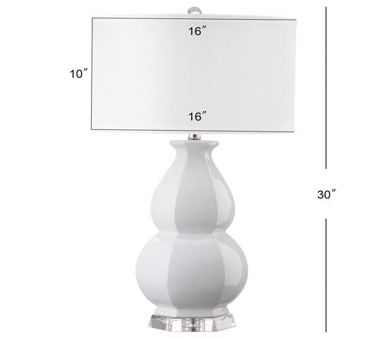 Safavieh Juniper 30-inch H Table Lamp - White/Off-White (LIT4245C) - Showcases bold statement in your space.