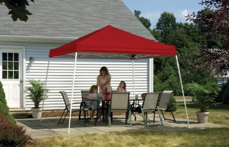 Shelter Logic 12x12 Pop-up Canopy - Red (22545) Protects you and your family from the weather elements. 